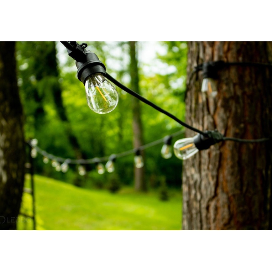 Вулична декоративна гірлянда MIMOSA 20xE27/1,3W/230V IP44 10м