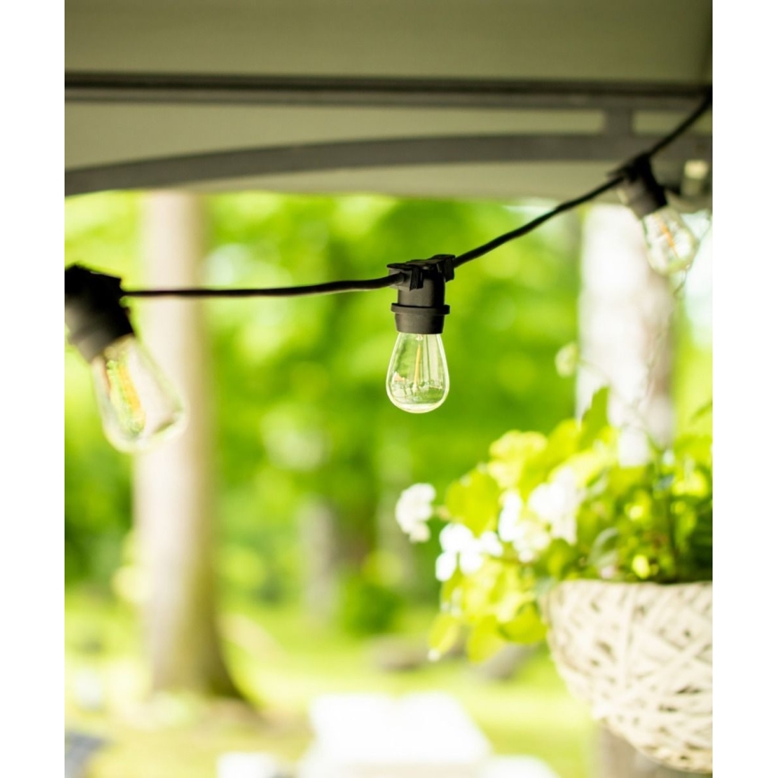 Вулична декоративна гірлянда MIMOSA 20xE27/1,3W/230V IP44 10м
