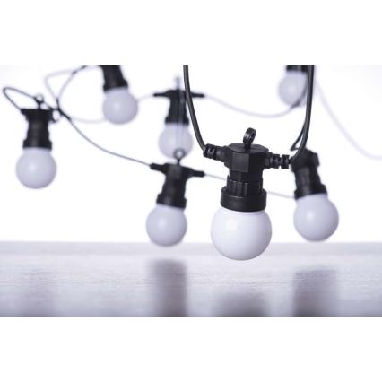 Вулична декоративна LED гірлянда 50xLED/10м IP44 білий
