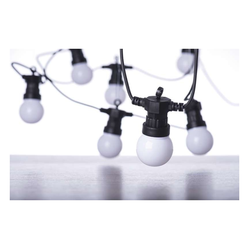 Вулична декоративна LED гірлянда 50xLED/10м IP44 білий