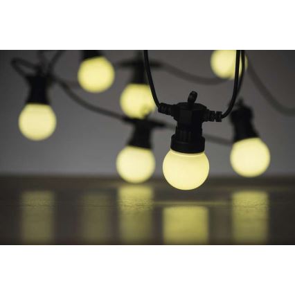 Вулична декоративна LED гірлянда 50xLED/10м IP44 білий