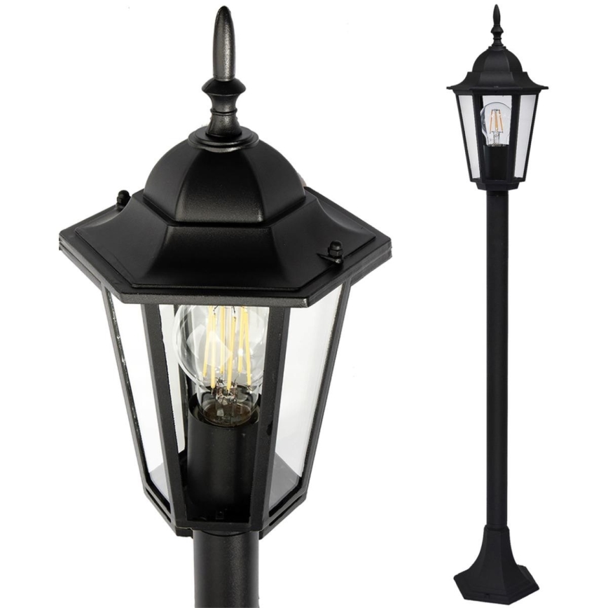 Вулична лампа 1xE27/20W/230V IP43 96,5 см чорний