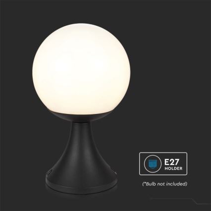 Вулична лампа 1xE27/60W/230V IP44 33 см чорний