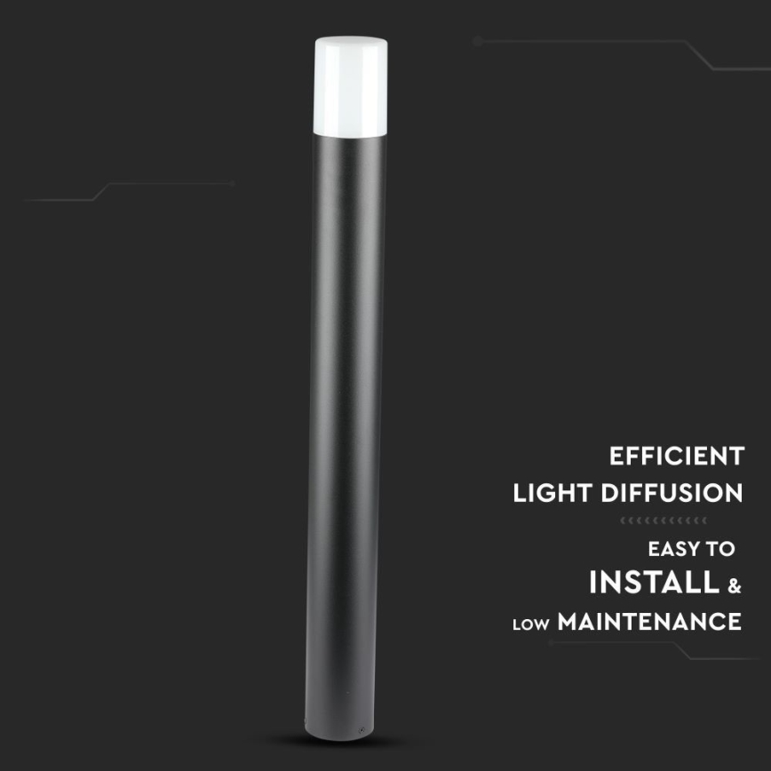 Вулична лампа 1xGU10/35W/230V IP54 80 см чорний