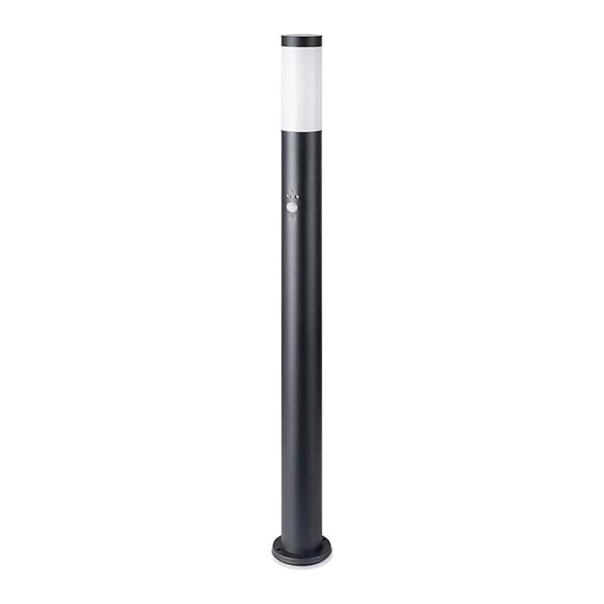 Вулична лампа з датчиком 1xE27/60W/230V IP44 110см чорний