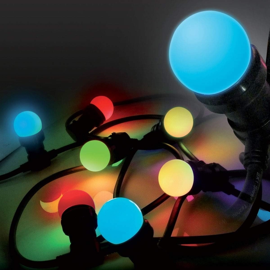 Вулична LED гірлянда EASY CONNECT 8xE27 5м IP44 кольоровий