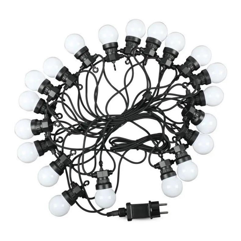 Вулична LED гірлянда STRING 10м 20xLED/0,5W/24/230V 3000K IP44