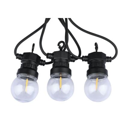 Вулична LED гірлянда STRING 5м 10xLED/0,4W/24/230V 3000K IP44