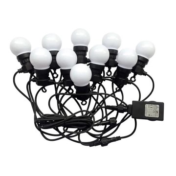Вулична LED гірлянда STRING 5м 10xLED/0,5W/230V IP44 3000K