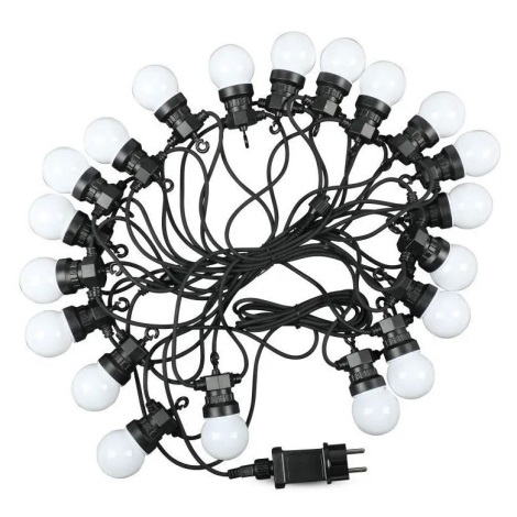Вулична LED гірлянда STRING 10м 20xLED/0,5W/230V IP44 6000K