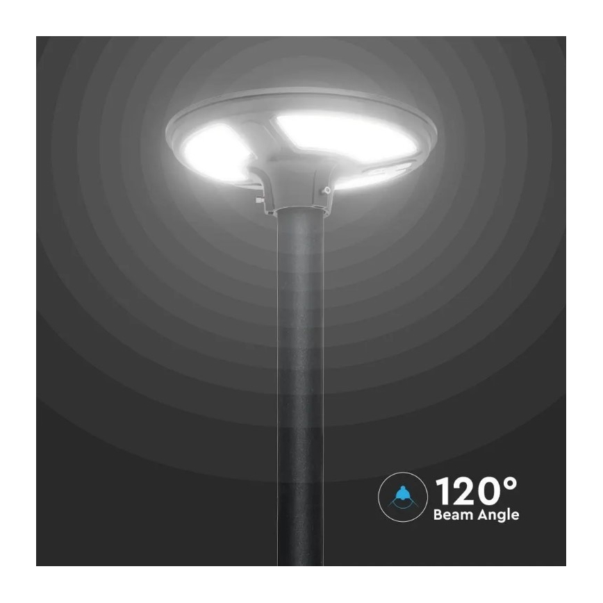 Вулична LED лампа на сонячній батареї з датчиком LED/10W/3,2V 6500K IP65 25000 mAh + пульт дистанційного керування