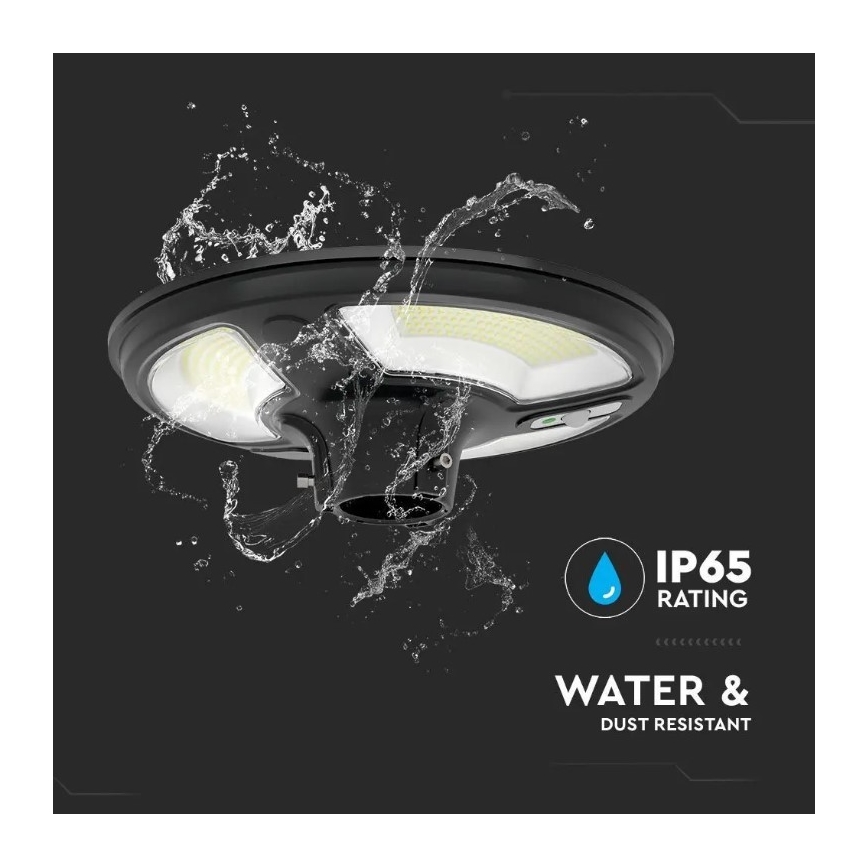 Вулична LED лампа на сонячній батареї з датчиком LED/10W/3,2V 6500K IP65 25000 mAh + пульт дистанційного керування