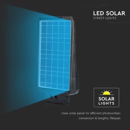 Вулична LED лампа на сонячній батареї з датчиком LED/15W/7,4V 4000K IP65
