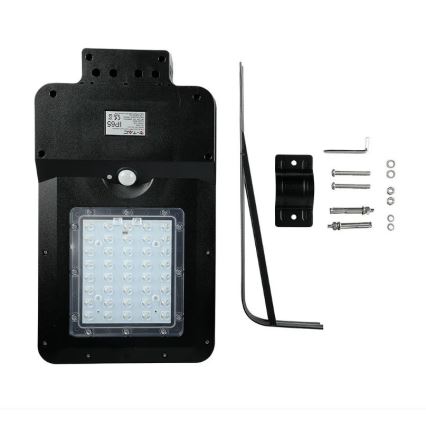 Вулична LED лампа на сонячній батареї з датчиком LED/15W/7,4V 6000K IP65