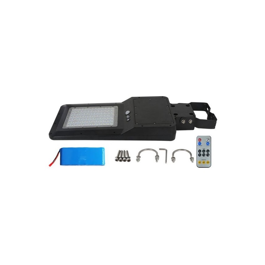 Вулична LED лампа на сонячній батареї з датчиком LED/40W/9,6V IP65 6000K + пульт дистанційного керування