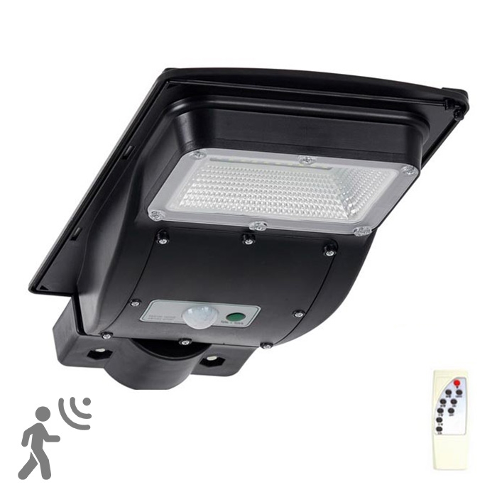 Вулична LED лампа на сонячній батареї з датчиком STREET LED/3W/3,2V 5000 mAh IP65 + пульт дистанційного керування