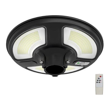 Вулична LED лампа на сонячній батареї зі світлодіодним датчиком LED/5W/7,5V 6500K IP65+дистанційне керування