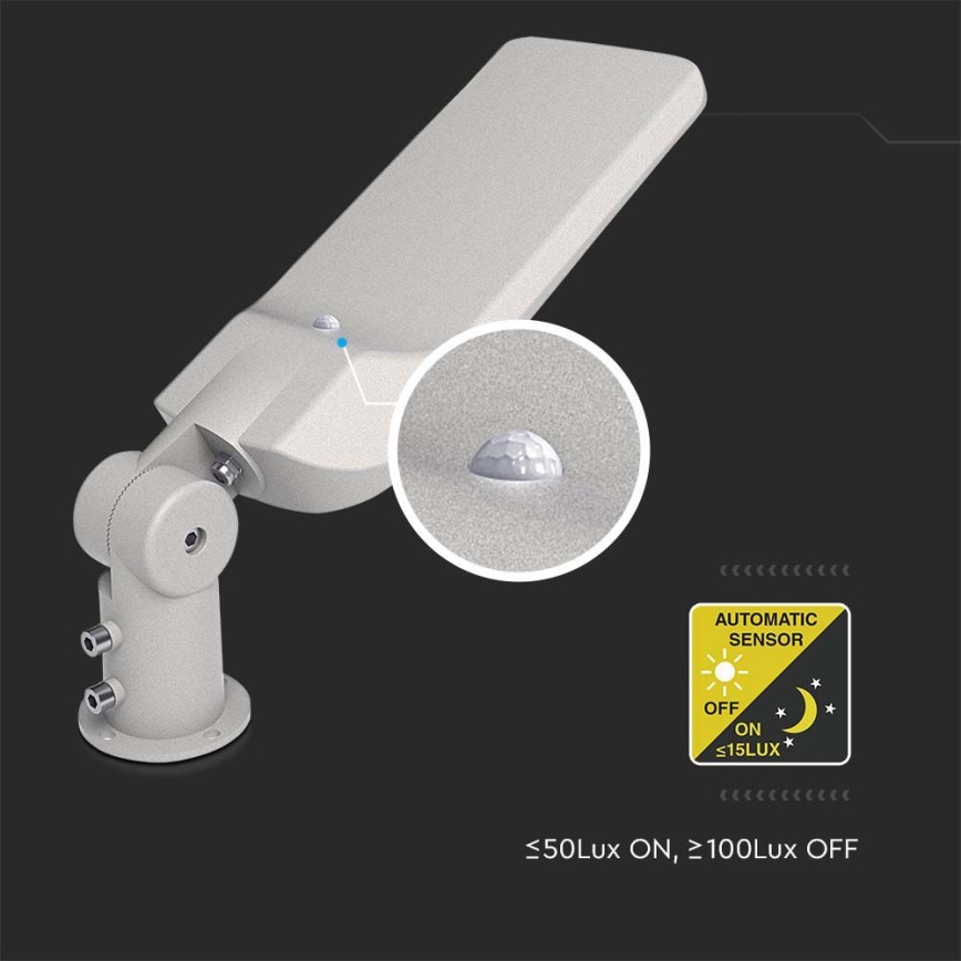 Вулична LED лампа з датчиком SAMSUNG CHIP LED/50W/230V 6500K IP65