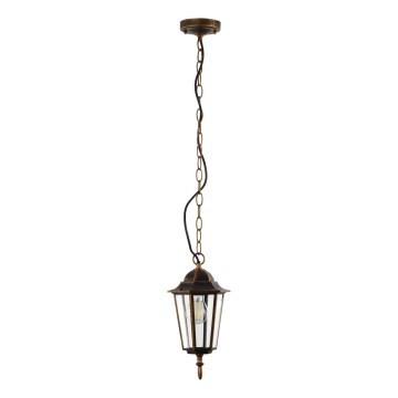 Вулична люстра на ланцюгу ARRAIA 1xE27/15W/230V IP44 бронза патина