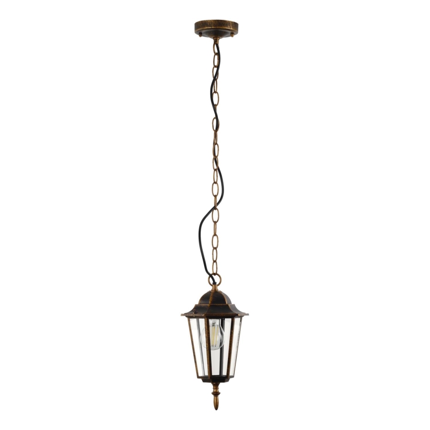 Вулична люстра на ланцюгу ARRAIA 1xE27/15W/230V IP44 бронза патина