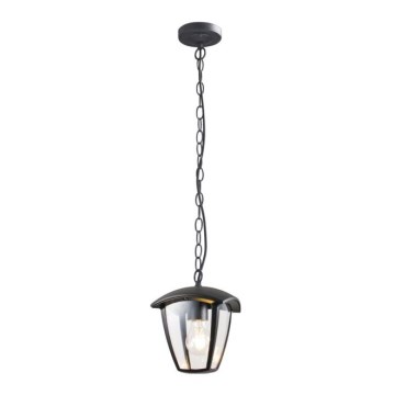 Вулична люстра на ланцюгу SURVA 1xE27/60W/230V IP44 чорний