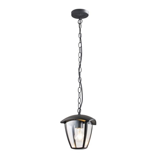 Вулична люстра на ланцюгу SURVA 1xE27/60W/230V IP44 чорний