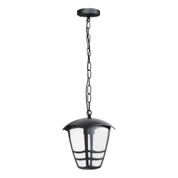 Вулична люстра на ланцюгу TEVIO 1xE27/60W/230V IP54 чорний