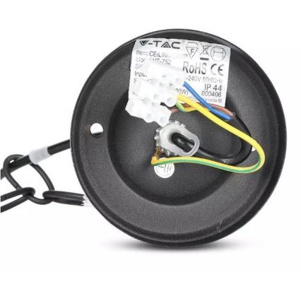 Вулична люстра на ланцюзі 1xE27/40W/230V IP44 чорний