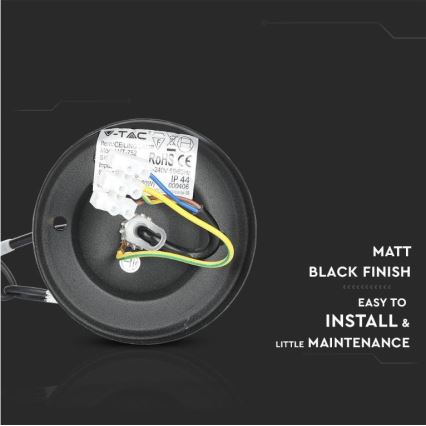 Вулична люстра на ланцюзі 1xE27/40W/230V IP44 чорний