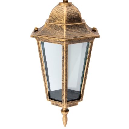 Вулична люстра на ланцюжку 1xE27/60W/230V золота IP44