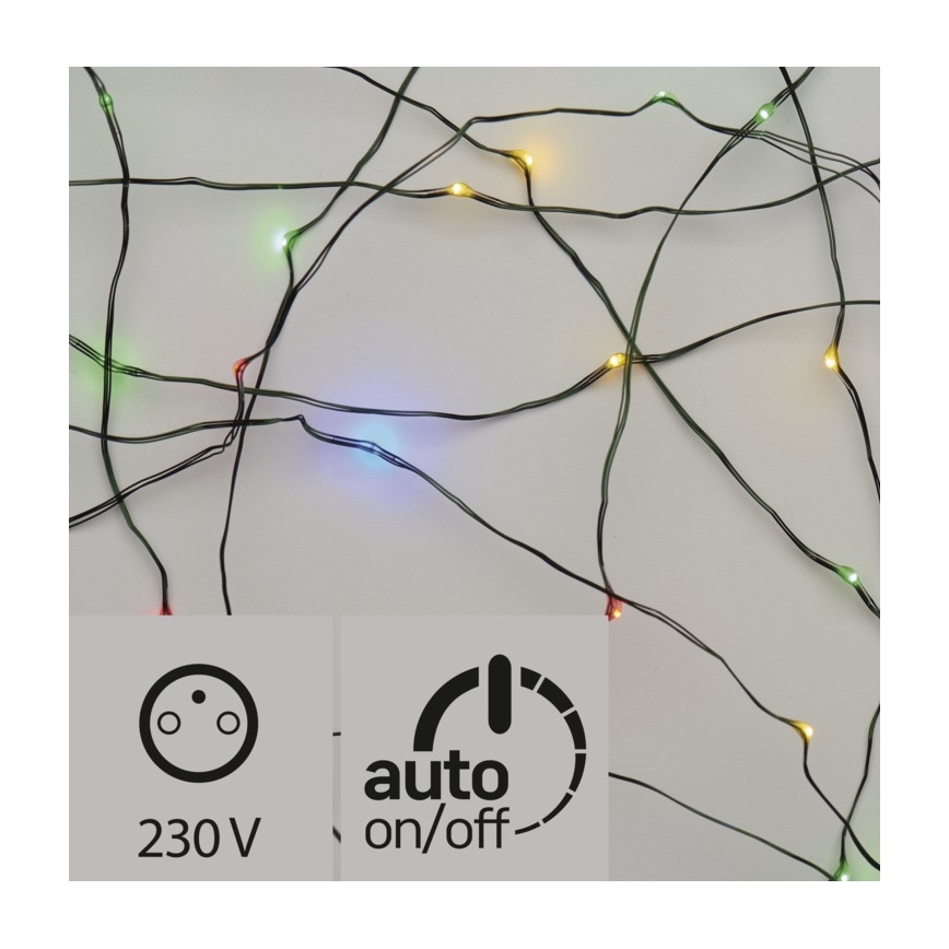 Вулична різдвяна LED гірлянда 15 м 150xLED/3,6W/230V IP44