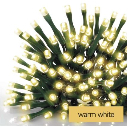 Вулична різдвяна LED гірлянда 180xLED/8 функцій 23м IP44 теплий білий