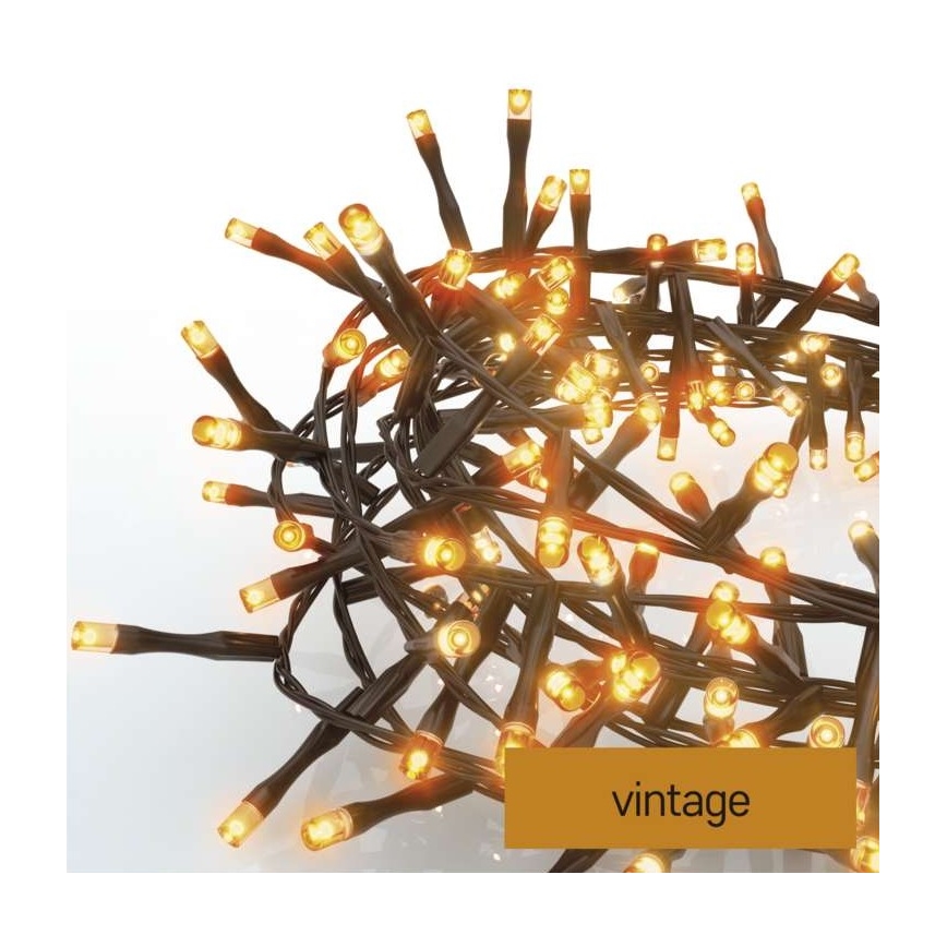 Вулична різдвяна LED гірлянда 400xLED/13м IP44 вінтажна