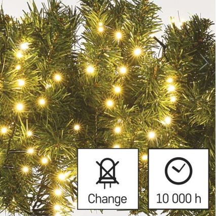 Вулична різдвяна LED гірлянда 600xLED/17м IP44 теплий білий