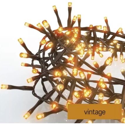 Вулична різдвяна LED гірлянда 600xLED/17м IP44 вінтажна