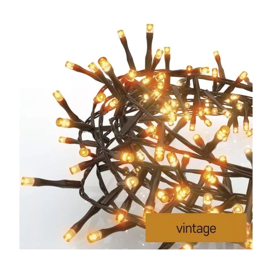 Вулична різдвяна LED гірлянда 600xLED/17м IP44 вінтажна