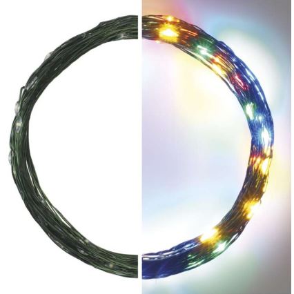 Вулична різдвяна LED гірлянда 75xLED/12,5м IP44 кольорова