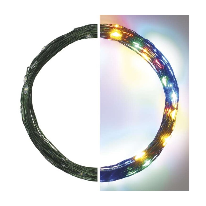 Вулична різдвяна LED гірлянда 75xLED/12,5м IP44 кольорова