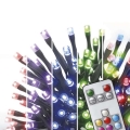 Вулична різдвяна LED RGB гірлянда 120xLED/72 режимів 15м IP44 + дистанційне керування