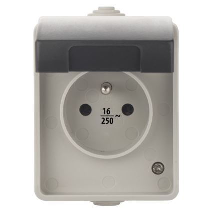 Вулична розетка FRENCH 250V/16A IP54