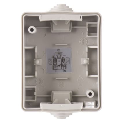 Вулична розетка FRENCH 250V/16A IP54