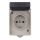 Вулична розетка SCHUKO 250V/16A IP44