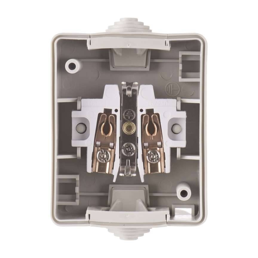 Вулична розетка SCHUKO 250V/16A IP44
