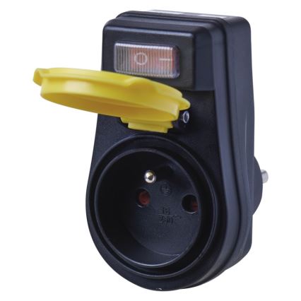 Вулична розетка з вимикачем FRENCH 250V/16A IP44