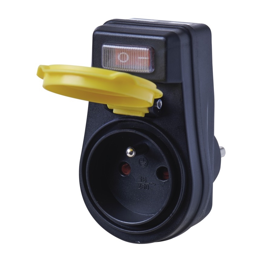 Вулична розетка з вимикачем FRENCH 250V/16A IP44