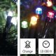Вулична різдвяна LED гірлянда 100xLED/8 функцій 15м IP44 холодний білий/кольоровий