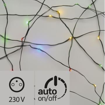 Вулична різдвяна LED гірлянда 15 м 150xLED/3,6W/230V IP44