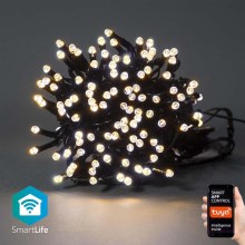 Вулична різдвяна LED гірлянда 200xLED/8 функцій 25м IP65 Wi-Fi Tuya теплий білий