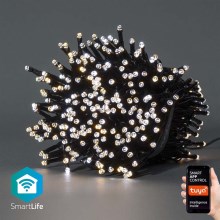 Вулична різдвяна LED гірлянда 400xLED/8 функцій 25м IP65 Wi-Fi Tuya теплий/холодний білий