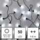 Вулична різдвяна LED гірлянда 50xLED/8 функцій 14,8 м IP44 холодний білий